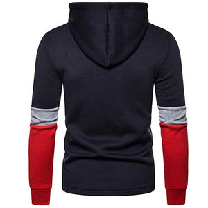 Nouveau Style hommes sweats à capuche pull à manches longues décontracté polaire sweats hiver couleur unie hauts à capuche veste - Product Image 2