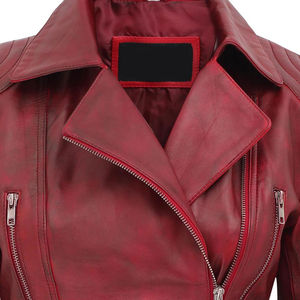 Último diseño nueva llegada chaqueta de cuero para mujer nueva llegada cómoda chaqueta de cuero invierno superventas chaquetas de moda de cuero - Product Image 4