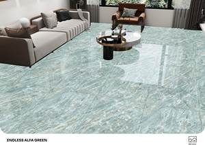 Dalles en porcelaine effet marbre blanc élégant 600x1200, surface polie, revêtement de sol moderne sans joint, idéal pour les intérieurs de luxe - Product Image 4