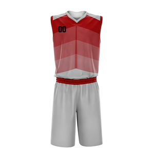 ชุดเสื้อบาสเก็ตบอลและกางเกงขาสั้นชุดเล่นกีฬาสีทึบโลโก้ออกแบบใหม่ล่าสุด - Product Image 2