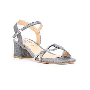 Gris FN5490 Correa de tobillo Sandalia Cómoda Moda Diseño de Punta abierta Plantilla de cuero genuino Impermeable Evergreen para el verano - Product Image 3