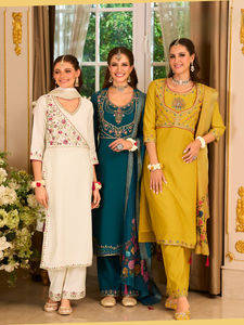 Conjunto de Kurta de Rayón para Mujer, Moderno y Elegante, con Bordado y Trabajo a Mano, de Secado Rápido, para Fiestas y Todos los Eventos, para Todas las Temporadas - Product Image 5