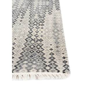 Alfombra de Lana Tejida a Mano Kairos Azul, Diseño Geométrico 3D, Rectangular, para Hogar, Sala de Estar, Pasillo - Modelo SKWL-512 - Product Image 4