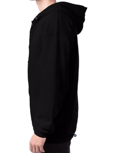 Sweat à capuche 90% coton 10% Polyester pour hommes, vêtements d'athlétisme importés à fermeture éclair complète, lavable à la Machine - Product Image 3