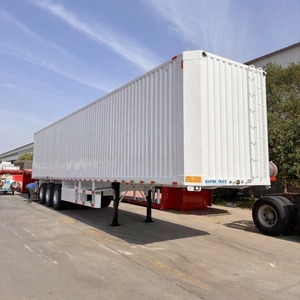 Semirremolque de Caja Seca de Acero de 4 Ejes y 40 Pies, Económico, con Capacidad de Carga Útil de 60 Toneladas para Transporte Logístico de Mercancías Generales - Product Image 3