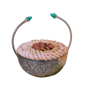 Bol à chocolat artisanal personnalisé, écologique, biodégradable, en métal et en bois, design martelé, bols décoratifs pour les fêtes - Product Image 4