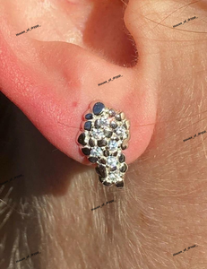 ต่างหูเงินรูปใบไม้ประดับเพชรโมอิสซาไนต์ระยิบระยับ ดีไซน์คลาสสิกหรูหรา เหมาะสำหรับใส่ทุกวัน ของขวัญสำหรับผู้หญิง ชุดเครื่องประดับ - Product Image 2