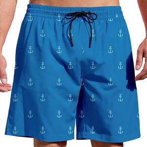 กางเกงว่ายน้ำผ้าฝ้าย100% กางเกงขาสั้นผ้าแคนวาสแบบผูกเชือกปิดแบบลำลองพิมพ์ลายซับลิเมชันทำจากผ้าคอตตอนเป็นมิตรต่อสิ่งแวดล้อมออกแบบได้ตามที่ต้องการ - Product Image 2