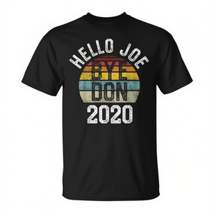 Camiseta Retro Vintage Hello Joe Bye Don 2020, Unisex, Cuello Redondo, Manga Corta, Ropa Promocional para Adultos - Product Image 2