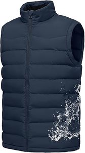 Meilleur prix 100% polyester Gilet matelassé pour homme Vêtement d'extérieur décontracté d'hiver Respirant Personnalisé Haute qualité Fermeture éclair Col en V 220g Tricoté - Product Image 6