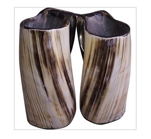 Vente en gros 2023 – Mug en corne naturelle le plus populaire, couleur naturelle, mug décoratif pour bière - Product Image 5