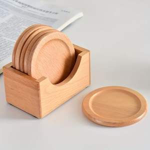 Posavasos redondos de bambú de alta calidad para mesa, artículos de cocina, Material de madera más vendido, café usado - Product Image 5