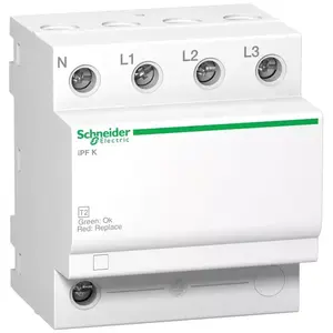 Dispositif de protection contre les surtensions industrielles Schneider Electric 15 KA à montage sur rail DIN, modèle A9L15688 - Product Image 1