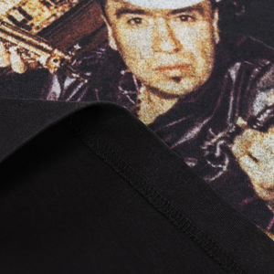 เสื้อยืดฮิปฮอปผู้ชาย/ผู้หญิง ผ้าฝ้าย 100% พิมพ์ลายดิจิตอล 3 มิติ ล้างสีแบบแอซิด ระบายอากาศได้ดี แห้งเร็ว 280 GSM หนัก ทรงโอเวอร์ไซส์ - Product Image 4