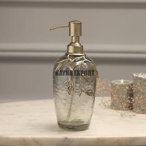 Distributeur de savon liquide pour les mains en acier inoxydable 304 de luxe, finition or, base à pompe, facile à nettoyer, attrayant - Product Image 6