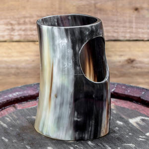 Jarra de Cuerno para Beber Estilo Vikingo, Religiosa, Ecológica, de Alta Calidad, Pulida, con Asa, Precio al por Mayor, Jarra de Cerveza - Product Image 3