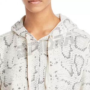 Sweat à capuche imprimé serpent havane vintage et ensemble de joggings en polaire douce tenue deux pièces Look de luxe audacieux avec des vibrations de streetwear sauvages - Product Image 3