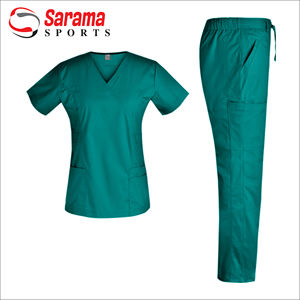 High Quality Medical Nurse Hospital Plus Size Scrubs Uniforms Sets Joggers Nursing Scrubs Stretch Nursing - Product Image 2