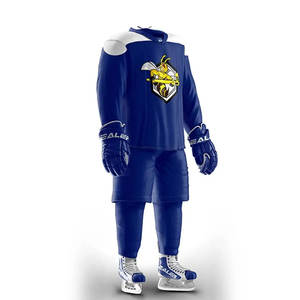 Prix d'usine sur mesure de qualité supérieure prix raisonnable uniforme de hockey sur glace 100% tissu polyester uniforme de hockey sur glace - Product Image 2