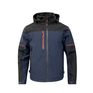 Chaqueta de pesca al aire libre a prueba de viento de invierno para hombre de concha suave de manga larga de Color sólido de diseño personalizado de alta calidad - Product Image 1