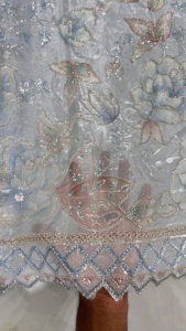 ผ้าทอ100% ผ้าไหมสำหรับสตรีผ้าทอมือลูกปัดนำเข้าลำดับกันน้ำสไตล์เรียบ - Product Image 5