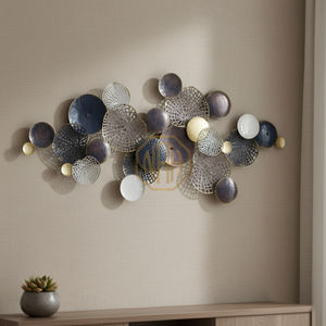 Décoration murale en métal à motif de feuilles, inspirée de la nature, art d'intérieur pour la maison et le bureau, vente en gros OEM, approvisionnement en vrac - Product Image 4