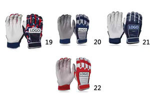 Guantes de béisbol y softbol de cuero genuino de estilo liso de alta calidad, transpirables, compatibles con pantalla táctil, servicio OEM para exteriores - Product Image 5