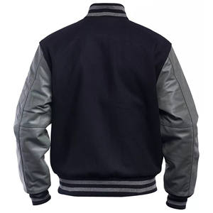 2025 personnalisé nouveaux hommes laine corps en cuir manches patchs brodés université hommes veste Letterman Baseball collège veste pour homme - Product Image 6