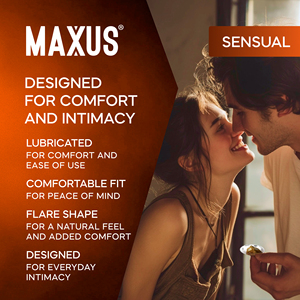 Condones MAXUS Sensual Flared Ultra Premium, paquete de <span class=keywords><strong>3</strong></span>, empaque de lujo dorado, creados en el Reino Unido - Product Image 5