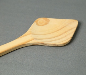 Juego de Servidores de Ensalada de Cuerno Natural Premium con Mango de Resina Marrón Claro Acanalado, Utensilios de Servir de Lujo, Diseño Único para Cocina - Product Image 2