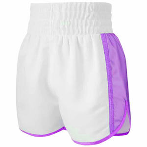 2024 último personalizado al por mayor hecho en fábrica de secado rápido pantalones cortos de boxeo para hombres elástico de cintura media patrón sólido sublimado ROPA DE LUCHA - Product Image 6