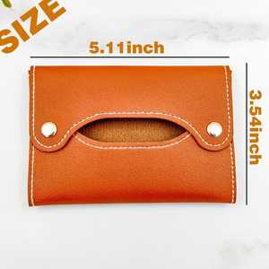 Organizador de pañuelos de cuero personalizado, regalos de damas de honor para mesa de boda grabados, servilletas de fiesta para mujer, bolsas para servilletas de fiesta, 2017 - Product Image 5