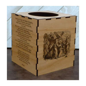 Handcrafted Modern Minimalist Natural Color Multifunctional Tissue Box Holder Decorative Engraved Facial <b>Napkin</b> <b>Dispenser</b> Tissue - Product Image 6