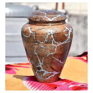 Urnes pour animaux de compagnie en bois à la mode pilier mural urnes de crémation d'animaux en bois structuré qualité supérieure boîte funéraire en bois d'acacia imploré à la main - Product Image 5