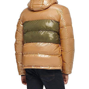 Chaqueta acolchada de invierno de alta calidad para hombre, venta al por mayor, diseño de moda de lona con relleno grueso de burbuja - Product Image 6