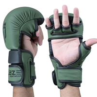 Nouveauté : Gants de boxe MMA 7oz pour l'entraînement, demi-doigts, paume ouverte, Blaze, arts martiaux, Muay Thai, sports de combat