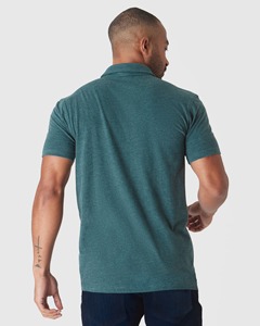 T-shirts polo pour hommes unis personnalisés à manches courtes en polyester/coton polo tricoté pour hommes - Product Image 3