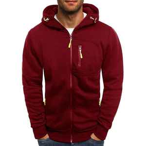 2025 Premium hommes hiver fermeture éclair à capuche lourd coton polaire écologique respirant brodé Streetwear en gros - Product Image 5