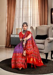 Fabzone's Traditional <b>Indian</b> & <b>Pakistani</b> <b>Clothing</b> Bandhan Patola Saree for Women - Product Image 5