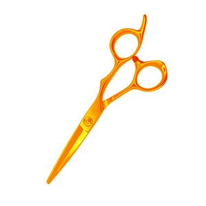 Ciseaux de coupe de cheveux de coiffeur professionnel de qualité supérieure couleur or enduit ciseaux de Salon de beauté poignée en acier repose-doigt fixe - Product Image 3