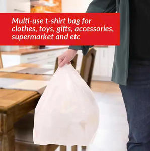 Bolsas de plástico grandes gruesas con logotipo personalizado de Vietnam, bolsa de compras blanca biodegradable, bolsas de camiseta de agradecimiento para tienda de comestibles - Product Image 4