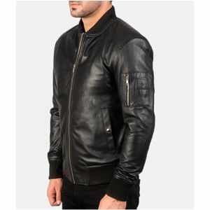 Veste pour hommes Vestes pour hommes Personnalisable Haute Qualité Style Décontracté Mouton Coupe-Vent Vestes en Cuir pour Hommes Confortable Hiver - Product Image 3