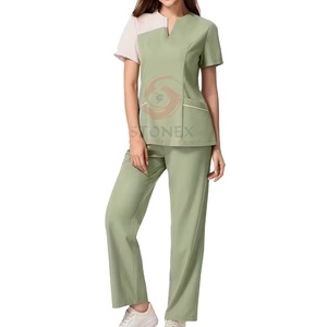Ensembles de blouses médicales unisexes élégants en tricot de haute qualité, idéaux pour les infirmières et les hôpitaux, personnalisables (marque privée) - Product Image 1