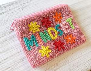 Colorful <b>Thread</b> Embroidery Pouch with <b>Beads</b> Customizable Color & Size Handmade Lightweight Design - Product Image 4