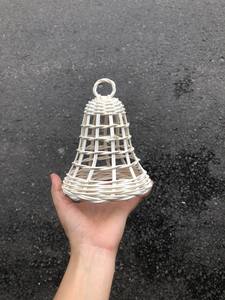 Falda de árbol de Navidad de mimbre hecha a mano, decoración de vacaciones natural rústica para celebraciones festivas ecológicas en el hogar - Product Image 2