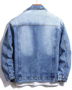Veste décontractée de style de rue pour hommes personnalisée 100% coton nouvelle mode Denim imprimé au laser en gros disponible - Product Image 2