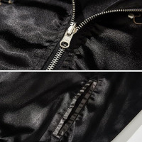 Veste de baseball en satin personnalisée de haute qualité pour hommes et femmes, style streetwear, veste bomber en polyester