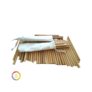 Paille à boire en bambou naturel pour un mode de vie zéro déchet Eco Conscious Alternative réutilisable aux pailles en plastique Usage quotidien - Product Image 4