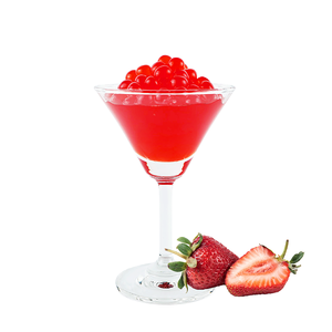 Ingredientes Boba con sabor a fresa para embalaje de botellas de té de burbujas con aditivos de jarabe - Product Image 5