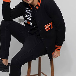 Veste de survêtement pour homme de qualité supérieure avec broderie de lettres, logo personnalisé, boutons sur le devant, chaude, décontractée, veste de rue - Product Image 5